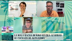 El coche robado de Kiko Rivera aparece sano y salvo: "Se ha llevado un buen susto"