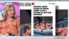 Alcaraz comparte fotografías de sus vacaciones con amigos: "En ese barco también está la joven con la que le fotografiaron"