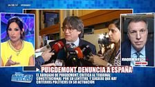 El magistrado Joaquim Bosch señala el recorrido de la denuncia de Puigdemont a España: "Tiene un efecto más de presión"
