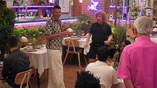 Juanito ‘Cortinas’, impresionado con el baile de Leo, su cita en ‘First Dates’: “Yo he visto al tío abuelo de Bisbal”