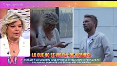 Las imágenes detrás de cámaras de José María Almoguera y Terelu Campos en su entrevista en ‘¡De Viernes!’