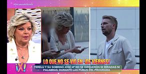 Las imágenes detrás de cámaras de José María Almoguera y Terelu Campos en su entrevista en ‘¡De Viernes!’