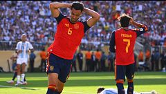 Mikel Merino imita a Donald Trump en su cara: hace su mítico baile delante del presidente de EEUU