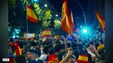 Noche de altercados tras la victoria de España