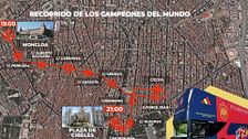 Recorrido de la selección española en Madrid hoy: horario y ruta de la celebración
