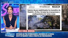 Interior da por estabilizado el incendio de la sierra oeste de Madrid y Ávila y levanta las evacuaciones