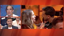Laura reacciona a la conversación de Lorenzo y Ainhara sobre ella durante su baile