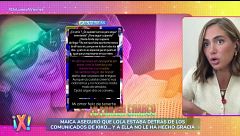 Maica Benedicto responde a Lola, pareja de Kiko Rivera, tras enfadarse con sus palabras: "Mantengo lo que dije"