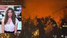 La llegada de una nueva de calor con grandes rachas de viento empeora la previsión de extinción del incendio forestas Sierra Oeste