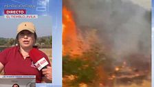 Una granjera salva a sus cabras de las llamas en El Tiemblo (Ávila): “El fuego se quedó a un metro”