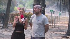 Recorremos el monte quemado de Casavieja (Ávila) con uno de sus vecinos: “Es una catástrofe”