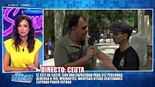 Un inmigrante irregular llegado a Ceuta cuenta su experiencia al cruzar la frontera: "Por la frontera a pie había problemas, pero por el agua no"