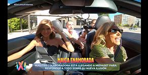 La divertida llegada de Maica Benedicto a Mediaset en coche con Lydia Lozano y José Antonio León tras los rumores de relación con Juan Faro