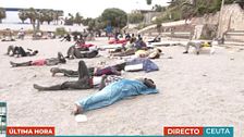 Playas convertidas en campamentos de migrantes: la verdadera situación que se está viviendo en Ceuta