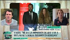 María Eugenia Yagüe, sobre la deuda millonaria de Borja Thyssen: "No hay ningún litigio con el banco"