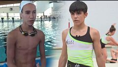 Hodei Rivas, en gimnasia rítmica y Eneko Sánchez, en natación artística: el futuro de dos deportes no solo de mujeres