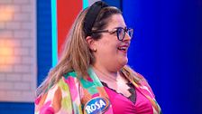 La ilusión de una concursante al llevarse una máquina de helados
