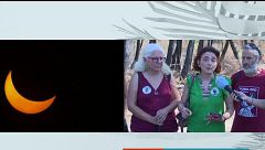 Vecinos de Lozoyuela, en contra del eclipse: "Nos van a quemar la sierra"