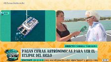 'El verano se mueve' entra en directo en uno de los barcos más exclusivos para ver el eclipse del siglo: "Ya no hay plazas"