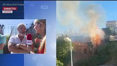 Se desata un incendio en una vivienda okupada por inmigrantes irregulares en Ceuta: "Buscaban sombra en las cañas"