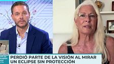 Isabel Gascón miró un eclipse sin protección a los 6 años y se le dañó la retina para siempre: "En ese momento no notas nada"