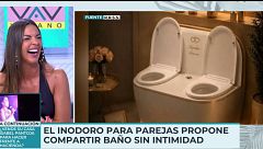 Los colaboradores de 'Vamos a ver' alucinan con el inodoro para parejas