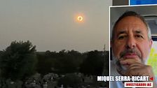 Las dificultades del piloto para situarse en el punto exacto del eclipse: “Hay que estar a una latitud y longitud a un segundo determinado”