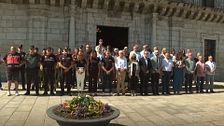 Ponferrada rinde homenaje a las dos mujeres muertas en la riada