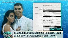 El documento del registro civil de la boda entre Cristiano Ronaldo y Georgina Rodríguez, al descubierto