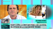 Marta López ve las fotos del interior de la casa de Manu Tenorio y se queda a cuadros: "Es una vergüenza"