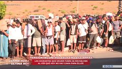 Tensión incontrolable en las carpas habilitadas en Ceuta: “No hay camas y comida para todos”