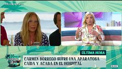 Carmen Borrego sufre un aparatoso accidente y acaba en el hospital: “Se ha roto algo”