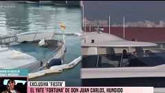 El yate 'Fortuna' del rey emérito, hundido: la embarcación ha encallado en el puerto de Mallorca
