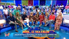 Los colaboradores reaccionan a la respuesta de Belén Esteban: "Hacía mucho que no la veía pronunciarse tan tranquila y simpática"