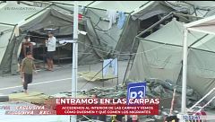 Exclusiva | Así viven los migrantes en las carpas habilitadas por el Gobierno: cómo duermen y qué comen