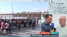 Juan José, vecino y policía de Ceuta: "Nos han dejado la barriada sin electricidad"