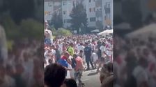 Decenas de heridos tras estallar varios cohetes entre la multitud en el arranque de fiestas de Noáin, Navarra