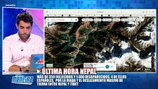 Fabián Pérez explica el origen de la riada de Nepal a través de imágenes satelitales: "Es abrumador la capacidad de destrucción"