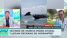 Vecinos de Murcia denuncian la llegada masiva de migrantes: "La policía les ha desalojado muy amablemente"