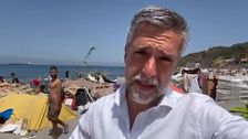 Carlos Franganillo, al ver la situación en la playa de Ceuta: "Se ha desaprovechado el mes de agosto, hay una gran inacción gubernamental"