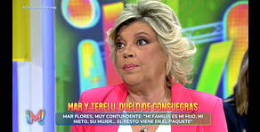 Terelu Campos responde a las palabras de Mar Flores marcando distancia con ella: "Para mí, Carlo es mi familia"