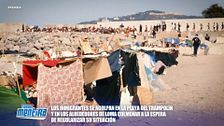 'Todo es mentira' se adentra en los asentamientos de los migrantes en la playa del Trampolín en Ceuta