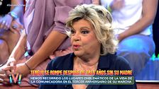 Terelu Campos se rompe por completo tres años después de la muerte de su madre: "Es complicado"