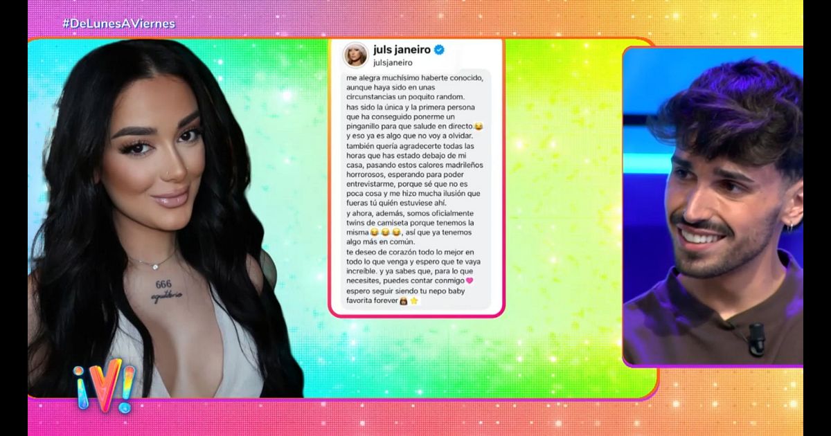 ¡De lunes a viernes!: El mensaje de Juls Janeiro a Óscar, reportero de ...