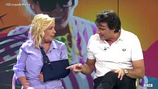 Carmen Borrego desvela el motivo por el que tiene un brazo escayolado: “Me caí, tengo una fractura”