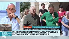 Inmigrantes con wifi gratis y pueblos incomunicados en Burgos
