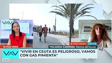 Vecina de Ceuta, tras la inseguridad que sufre día a día: "No salgo de casa sin el gas pimienta"