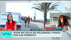 Vecina de Ceuta, tras la inseguridad que sufre día a día: "No salgo de casa sin el gas pimienta"