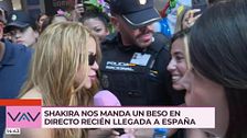 Shakira saluda en directo a 'Vamos a ver' recién llegada a España: "¡Qué emoción!"