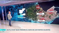 Ceuta desbordada | El mapa de los puntos calientes tras la entrada masiva: “Por cada 4 ceutíes ha emanado un ciudadano más”